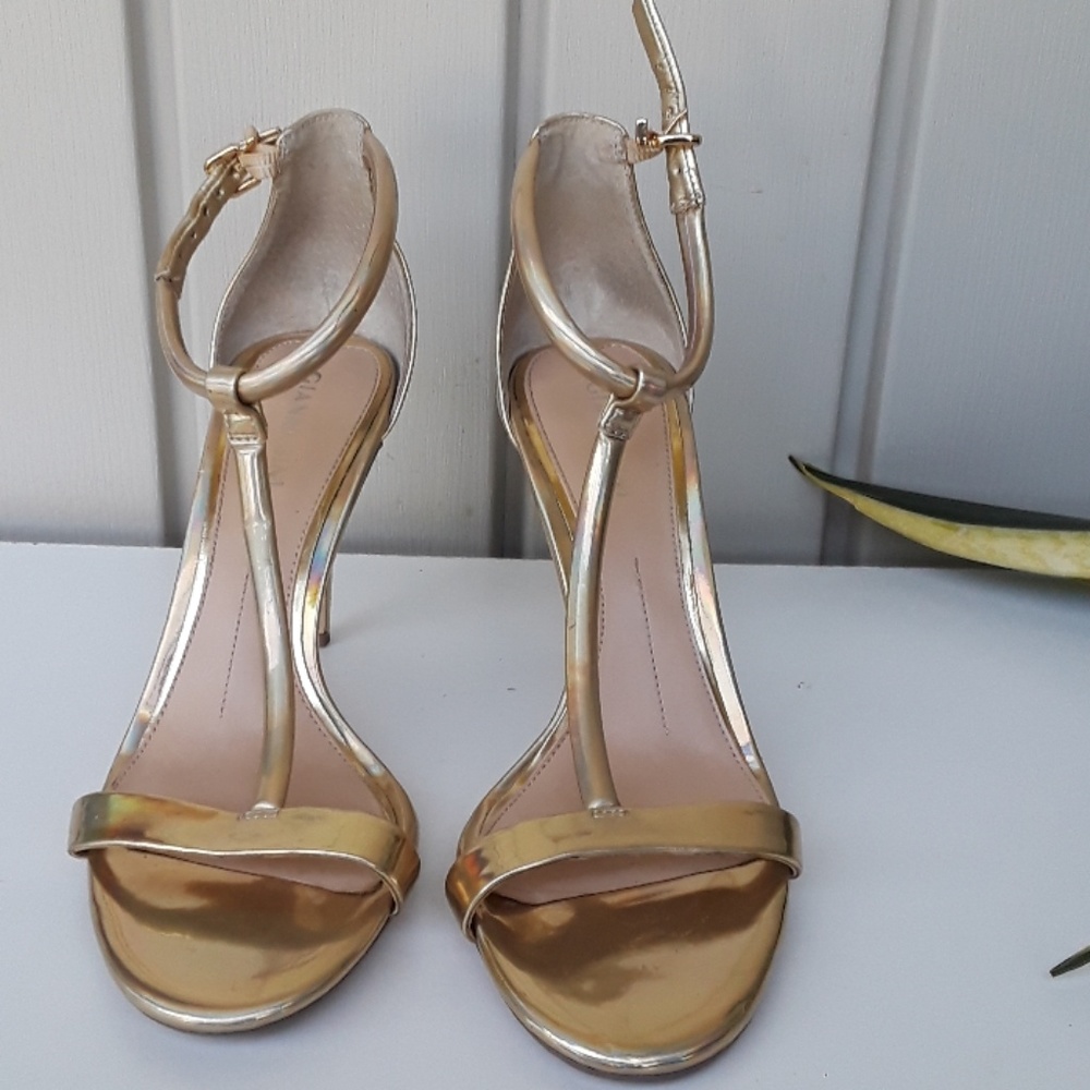 GIANNI BINI Gold SHOES SIZE 7